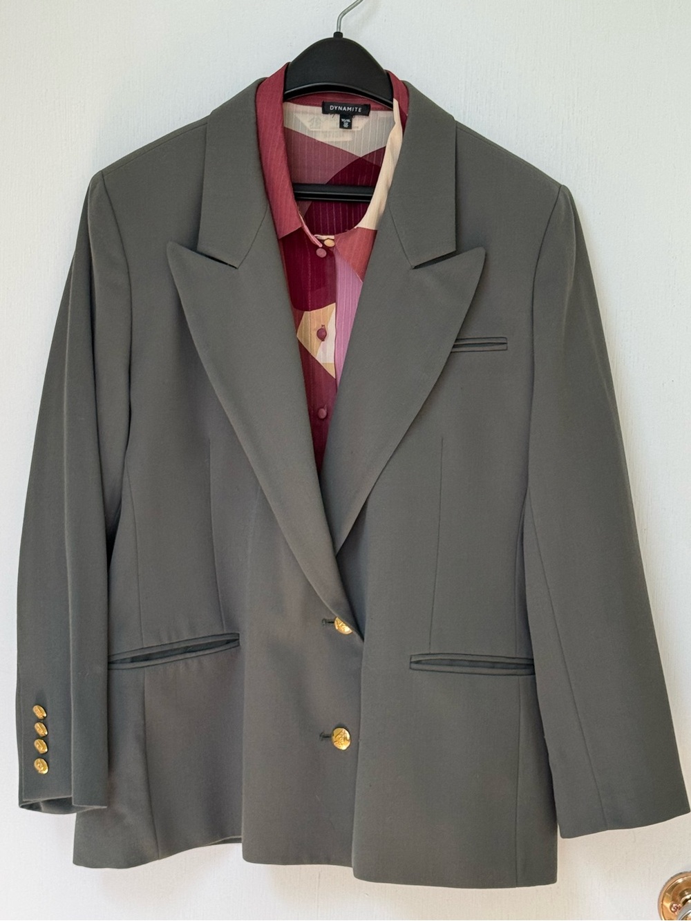 2/$35 Olive Wool Blazer